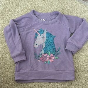 Purple Unicorn Kids Sweatshirt